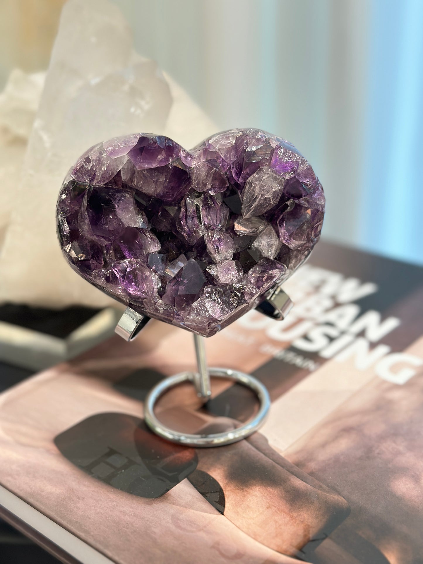巴西紫晶心 Brazil Amethyst heart - ART OF GEM