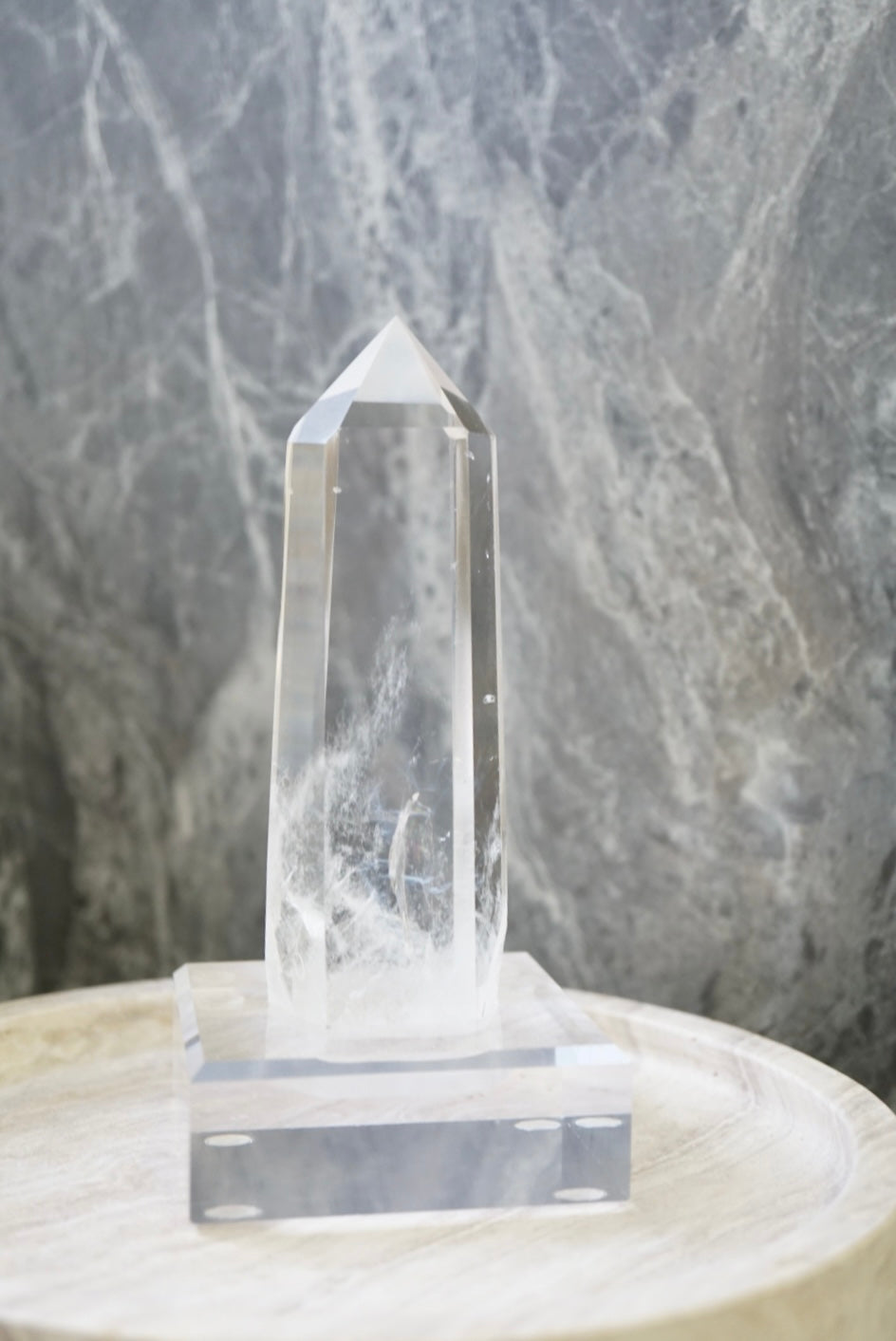 巴西藍針白水晶柱 Brazil Blue Needle White Quartz Tower - ART OF GEM