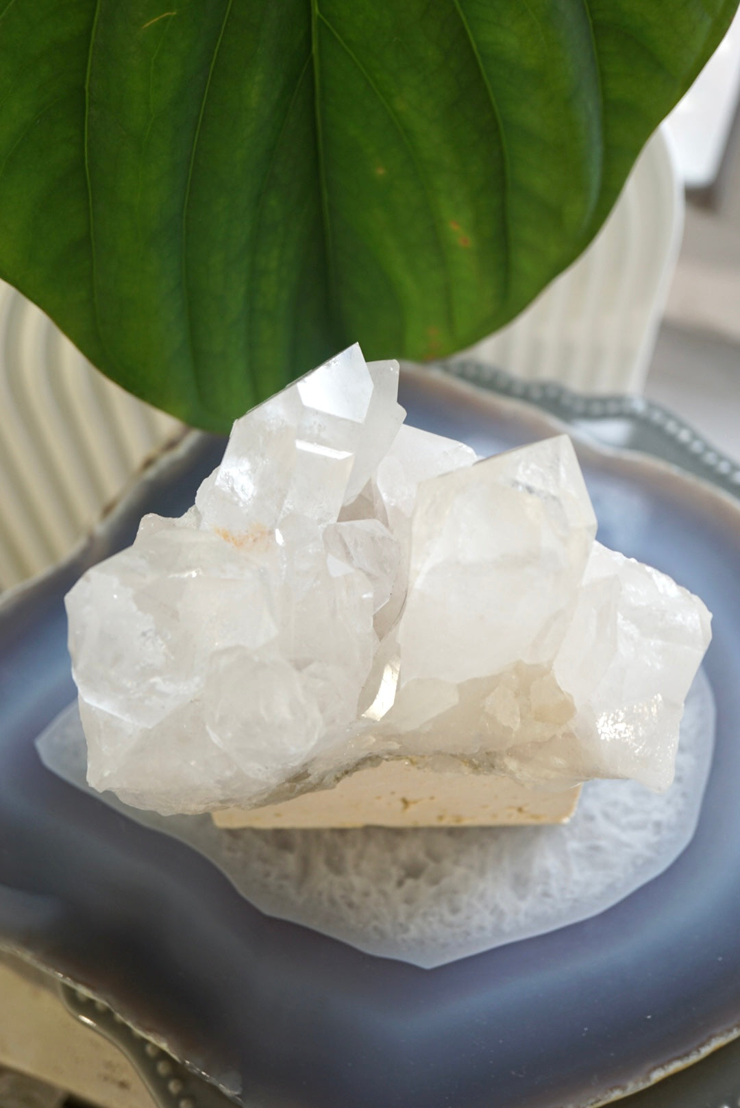 巴西白水晶簇 Brazil White Quartz Cluster - ART OF GEM