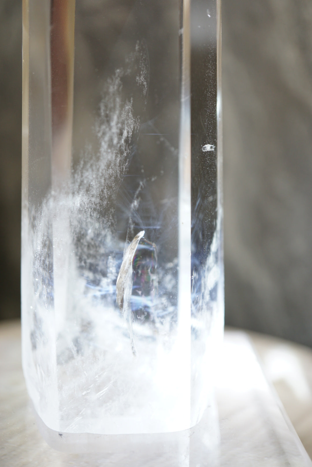 巴西藍針白水晶柱 Brazil Blue Needle White Quartz Tower - ART OF GEM
