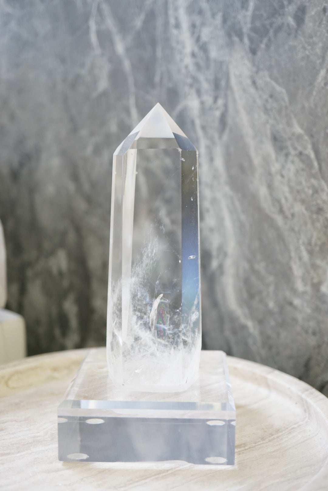 巴西藍針白水晶柱 Brazil Blue Needle White Quartz Tower - ART OF GEM