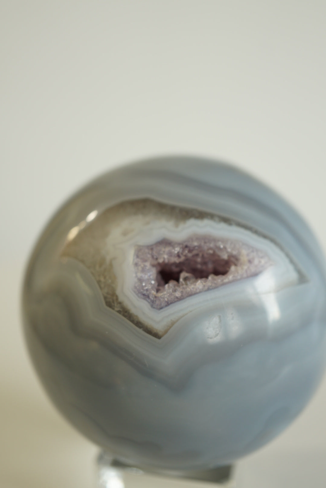巴西瑪瑙紫晶球 Brazil Amethyst Sphere with agate - ART OF GEM