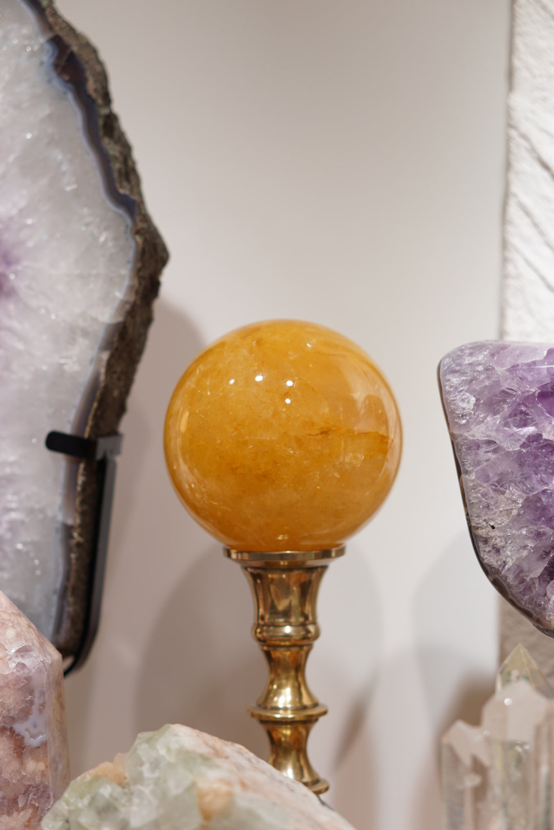 10cm黄金治癒者/黃膠花球 Golden Healer Sphere - ART OF GEM
