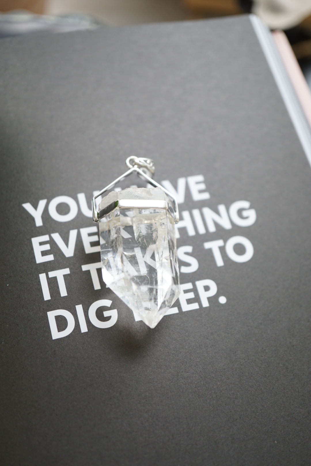 印度喜馬拉雅白水晶吊墜 India Himalayan White Quartz Pendant - ART OF GEM