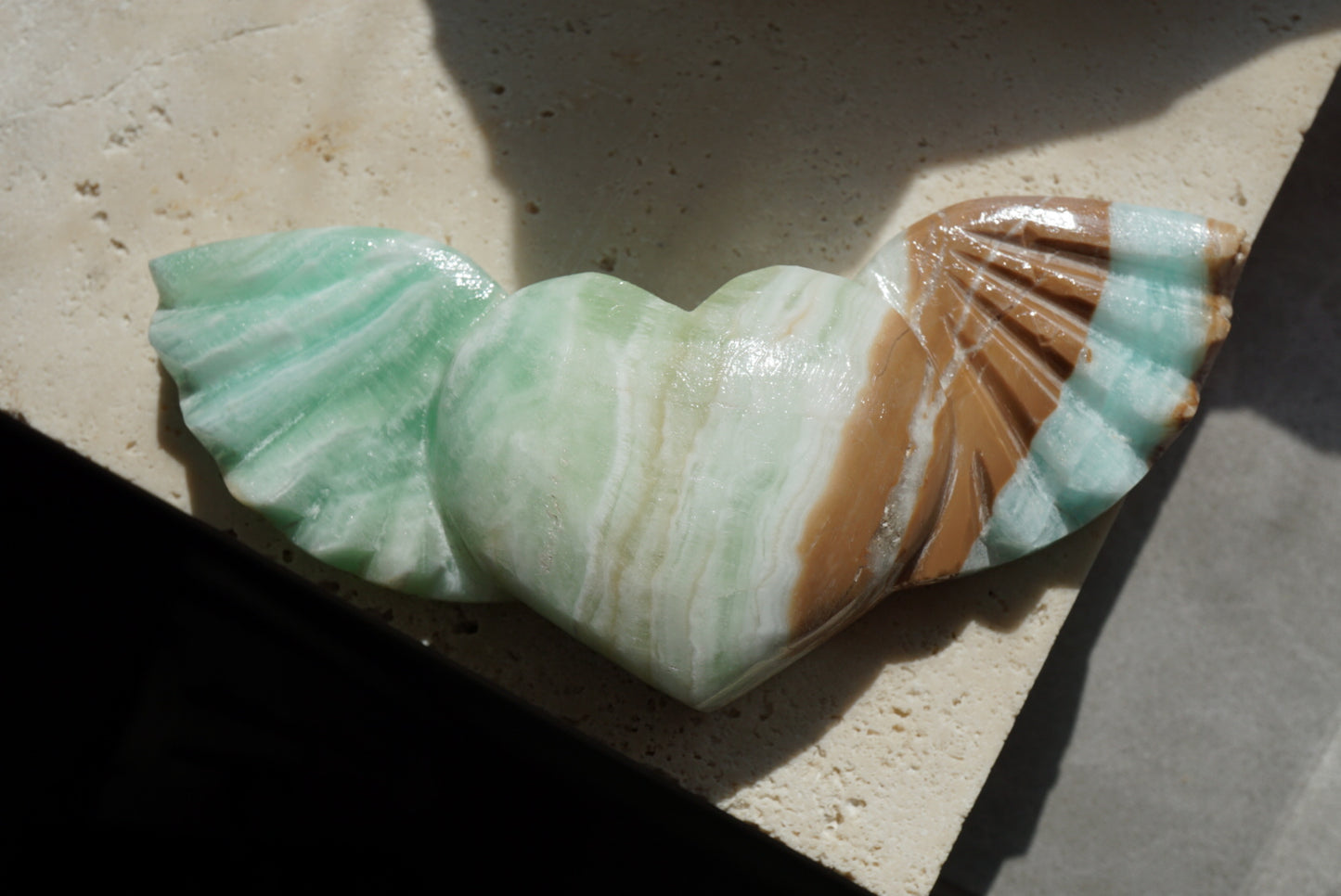 藍加勒比方解石天使翅膀 𝐂𝐚𝐫𝐢𝐛𝐛𝐞𝐚𝐧 𝐁𝐥𝐮𝐞 𝐂𝐚𝐥𝐜𝐢𝐭𝐞 - ART OF GEM