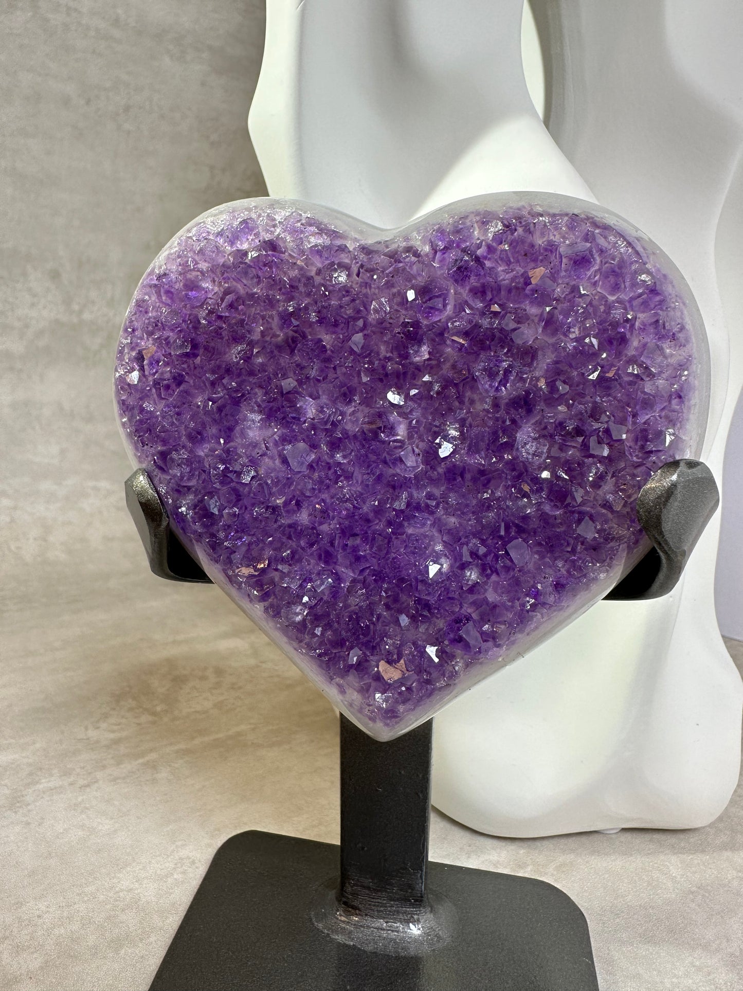 烏拉圭瑪瑙紫晶心心 𝑼𝒓𝒖𝒈𝒖𝒂𝒚 𝒂𝒎𝒆𝒕𝒉𝒚𝒔𝒕 𝒉𝒆𝒂𝒓𝒕 - ART OF GEM