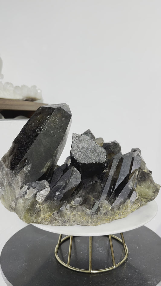 6.4KG Black Quartz Cluster