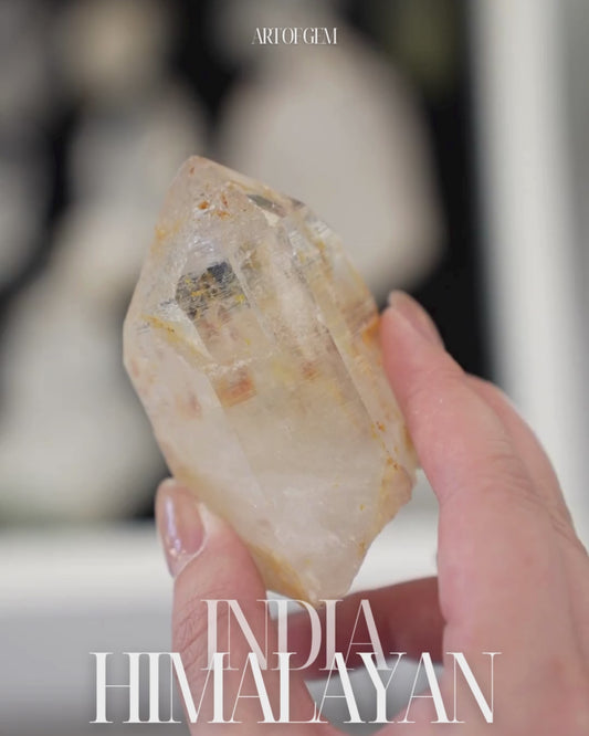 印度喜馬拉雅白水晶 (黃金喜馬)