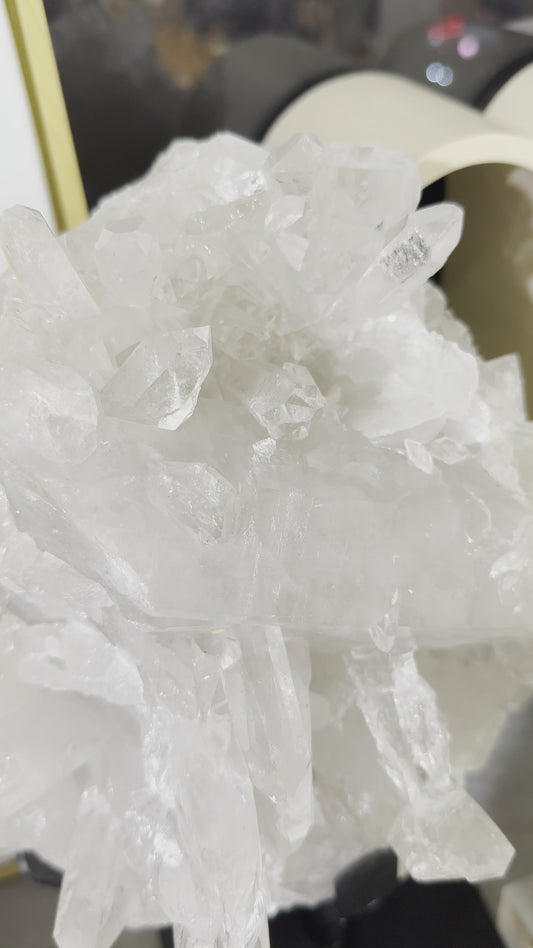 8KG Brazil White Quartz Cluster