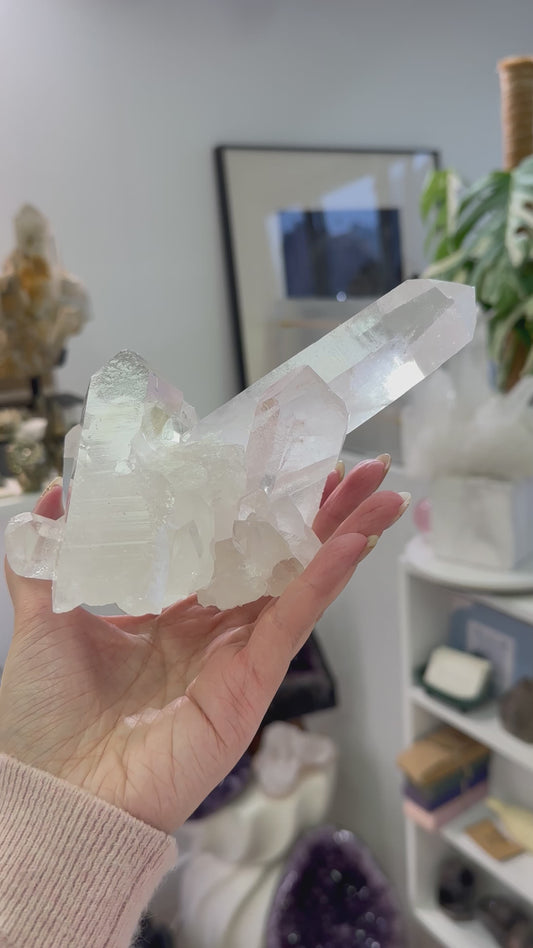 Brazil White Quartz Cluster