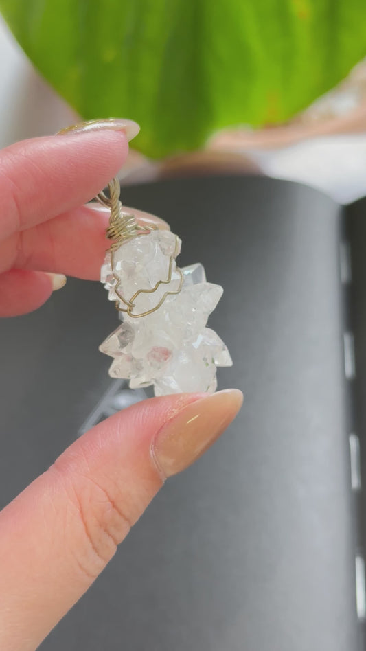 印度鑽石魚眼石吊墜