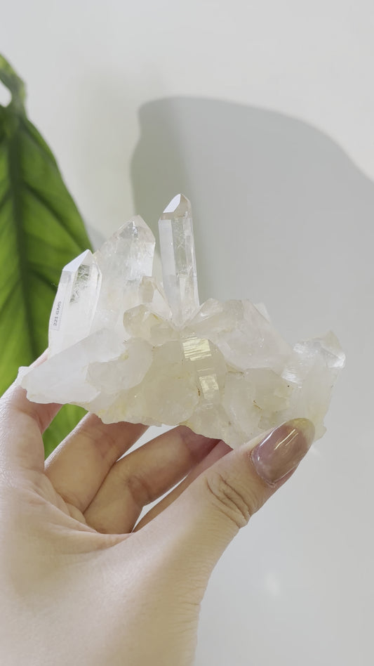 Himalayan White Quartz Cluster