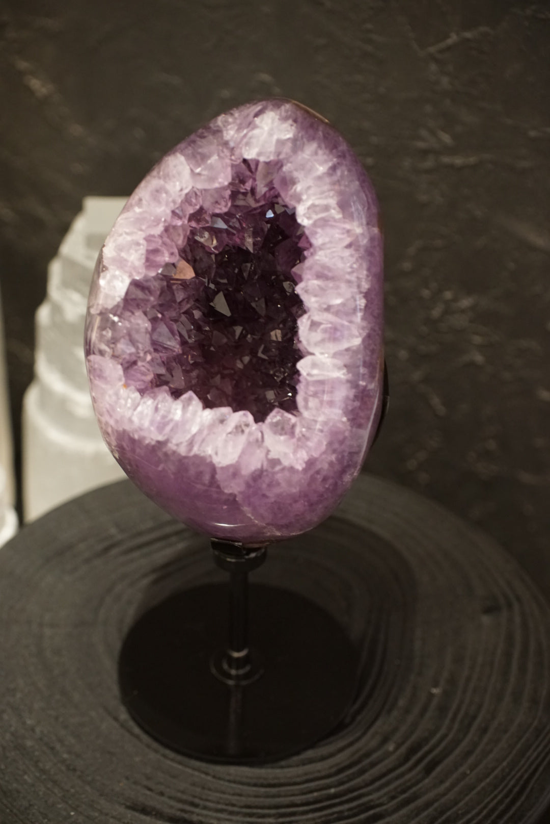 罕有巴西全瑪瑙拋光紫晶洞 Brazil Amethyst Geode with Agate [special price]