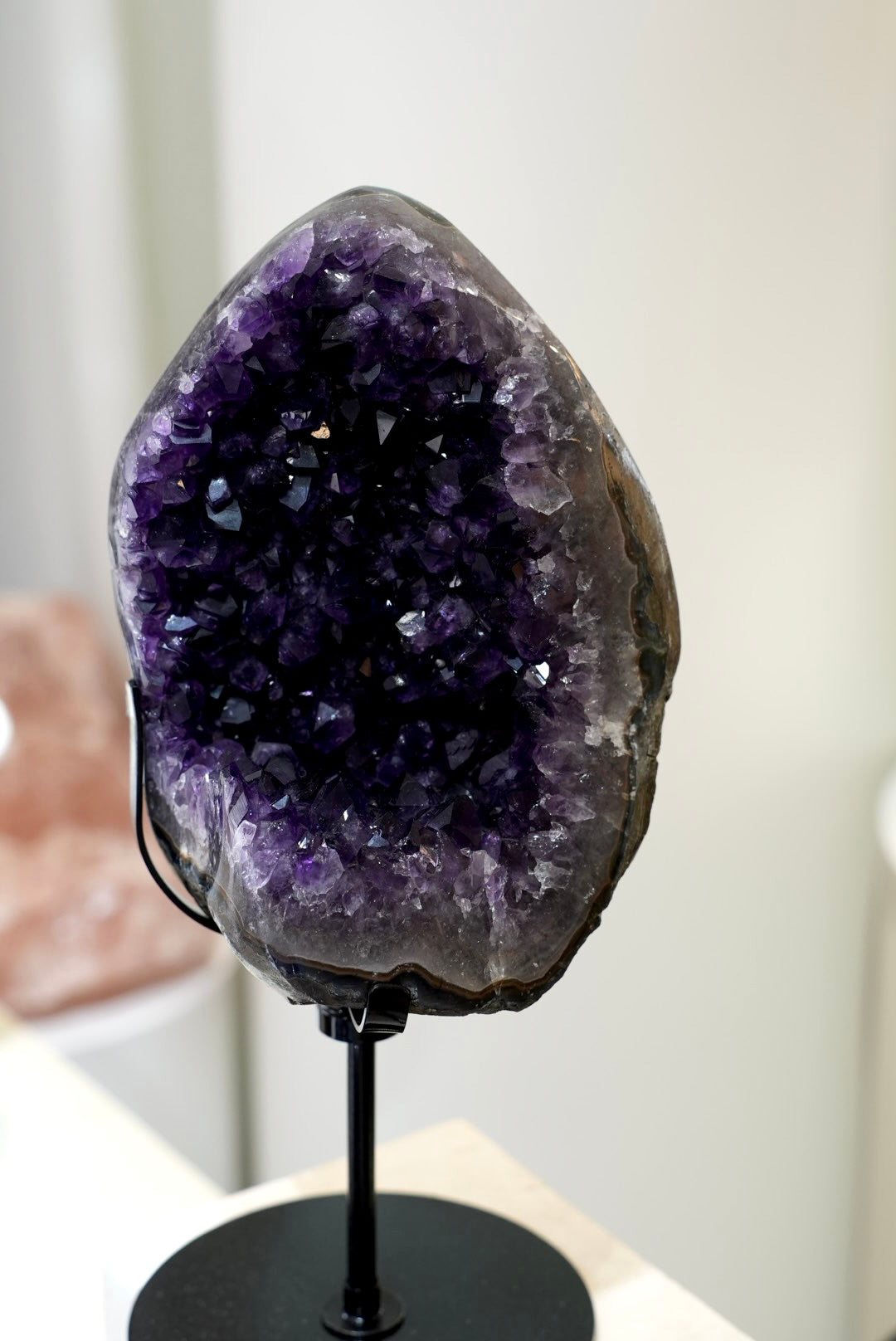 烏拉圭頂級紫晶簇 （配旋轉底座） - ART OF GEM 