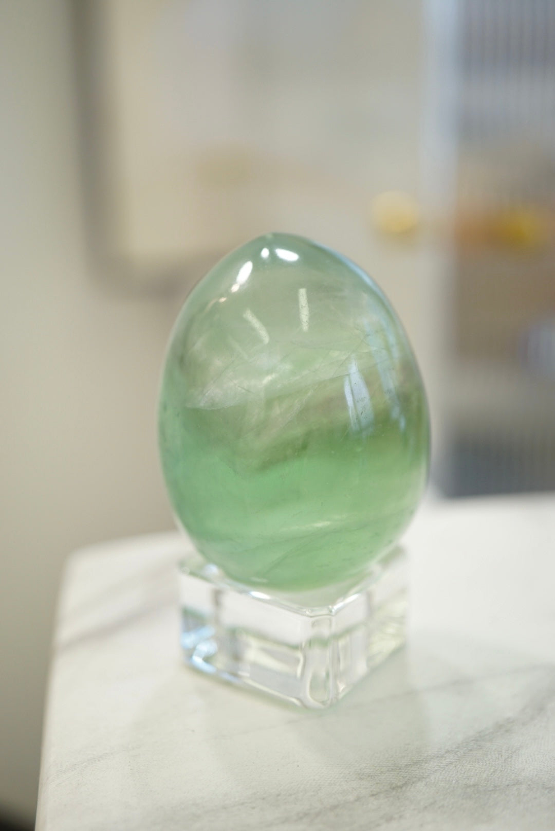 巴西綠螢石蛋 Brazil Green Fluorite Egg