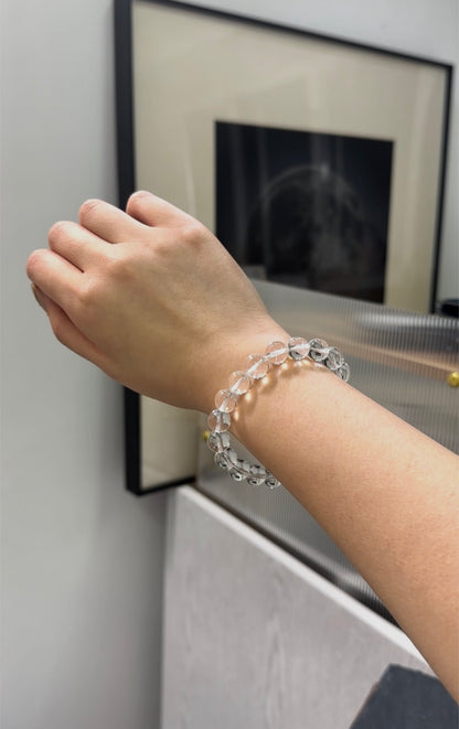 印度喜馬拉雅白水晶手串 (10mm) India Himalayan White Quartz Bracelet (10mm) - ART OF GEM 