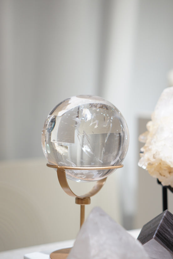 頂級10cm 巴西白水晶球 - ART OF GEM 