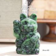 原創設計 | [寶石級招財貓] 紅綠寶石招財貓 [財運,創造力與行動力] - ART OF GEM 