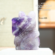 原創設計夢幻紫水晶招財貓 [招財能量] - ART OF GEM 