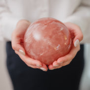 11cm 馬達加斯加粉晶球 - ART OF GEM 