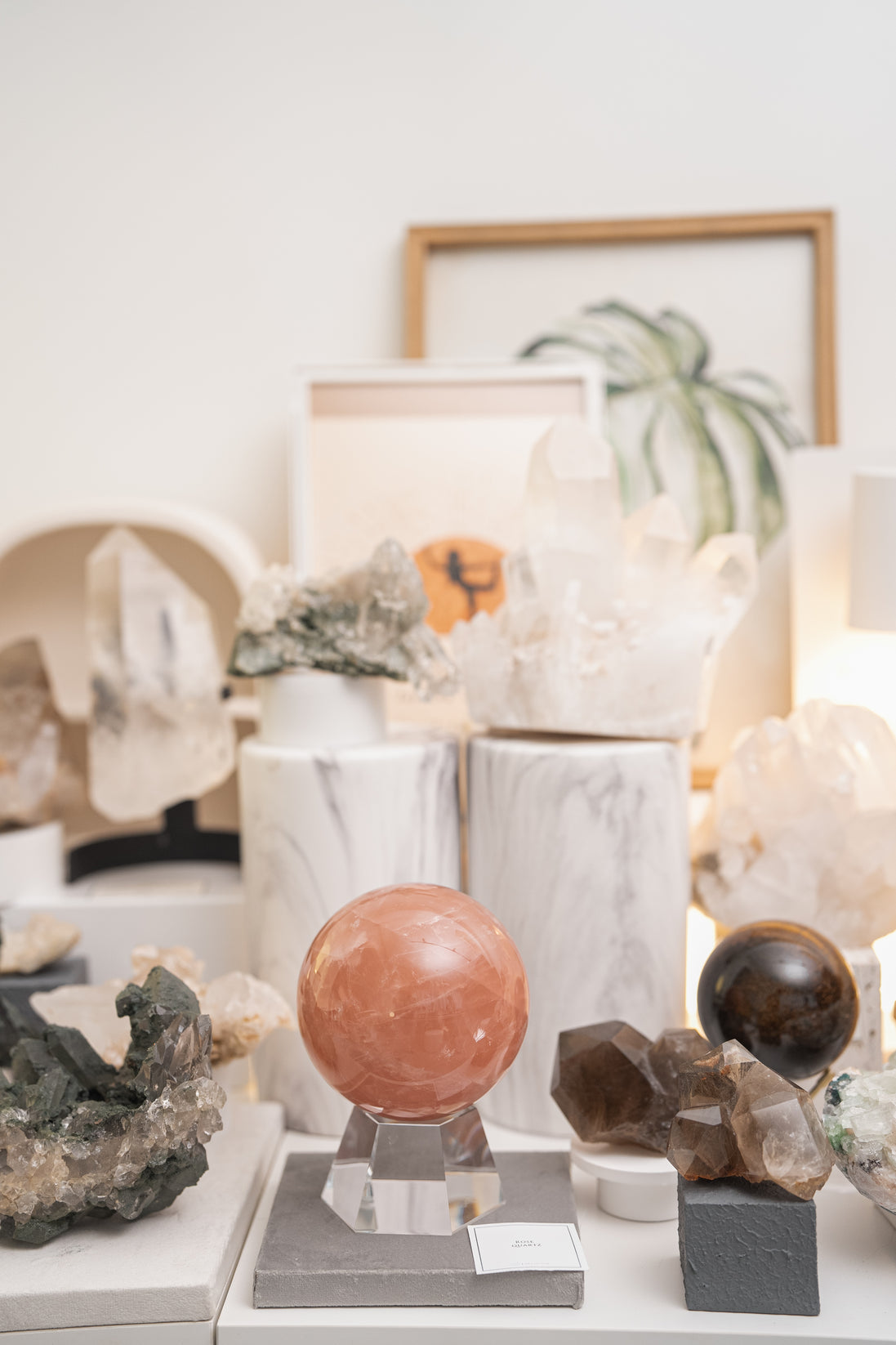 11cm 馬達加斯加粉晶球 - ART OF GEM 