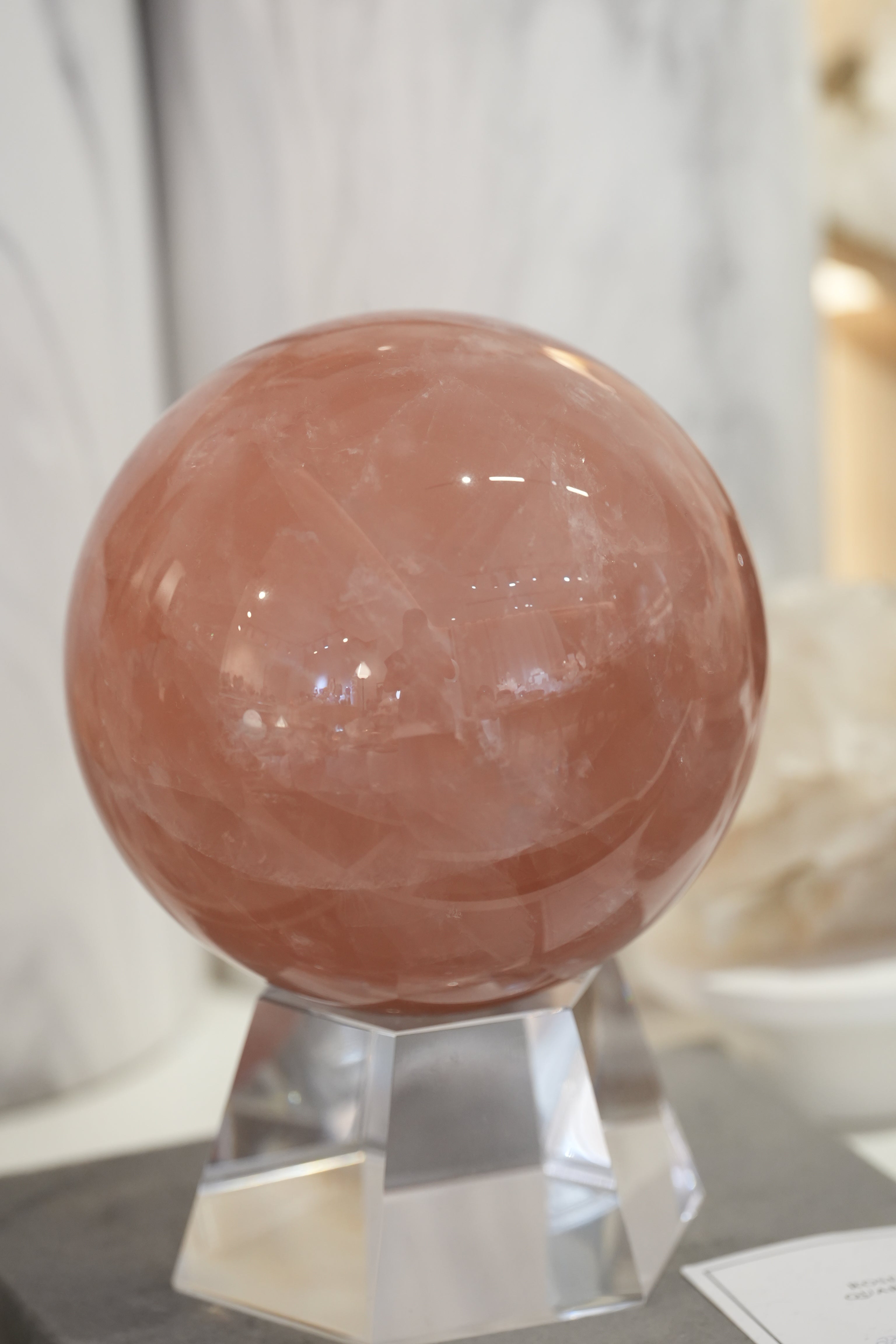 11cm 馬達加斯加粉晶球 - ART OF GEM 