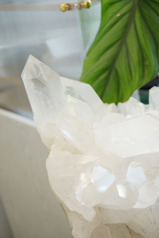 12KG 重量級巴西白水晶簇 - ART OF GEM 