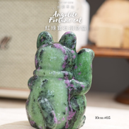 原創設計 | [寶石級招財貓] 紅綠寶石招財貓 [財運,創造力與行動力] - ART OF GEM 