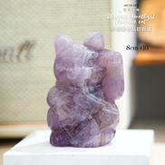 原創設計夢幻紫水晶招財貓 [招財能量] - ART OF GEM 