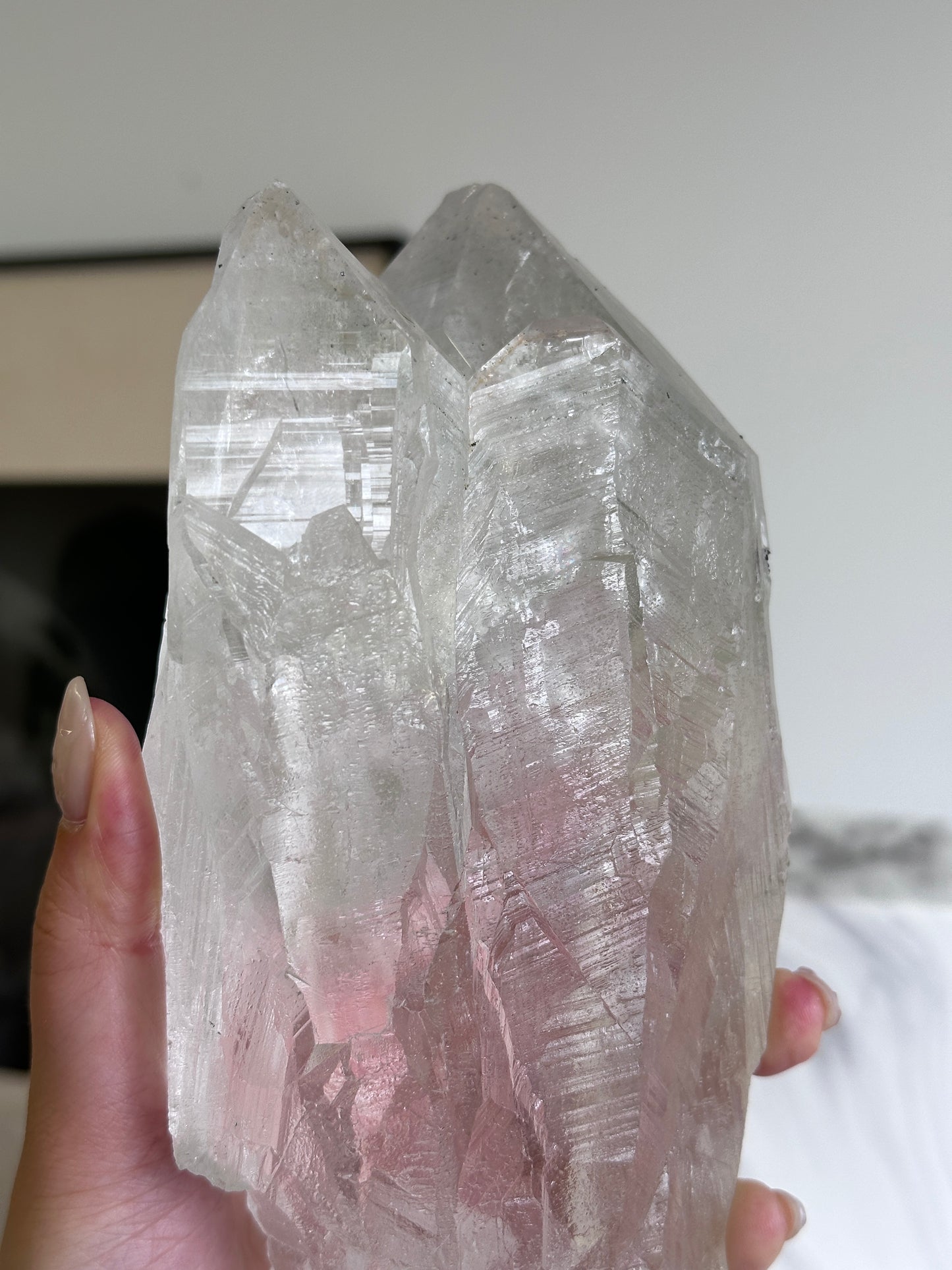 收藏級印度喜馬拉雅白水晶權杖 (帶資料庫) India Himalayan White Quartz Scepter with record keeper