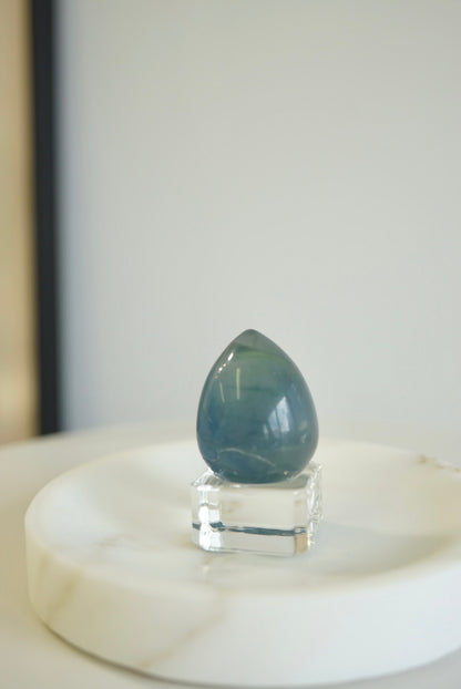 巴西藍綠螢石蛋 Brazil Fluorite egg - ART OF GEM 