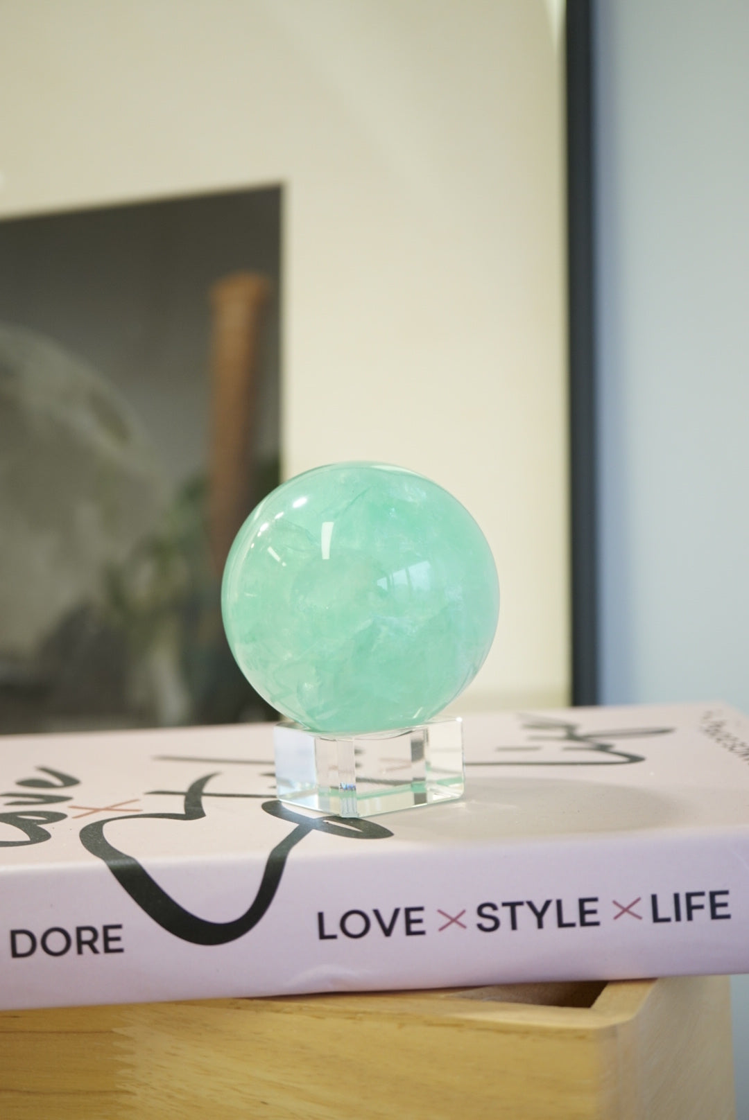 巴西綠螢石球 Brazil Green Fluorite Sphere