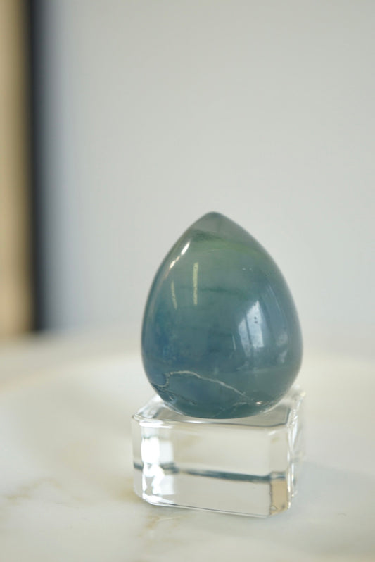 巴西藍綠螢石蛋 Brazil Fluorite egg