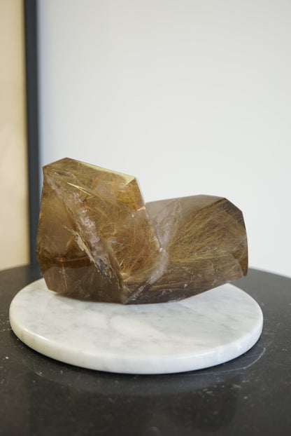 巴西雙生密髮金髮晶簇 Golden Rutiled Quartz Cluster - ART OF GEM 