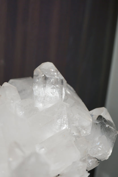 重量級巴西白水晶簇 (雙尖）Brazil White Quartz Cluster - ART OF GEM 