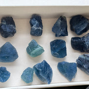 巴西藍綠螢石原石（20-30mm) - ART OF GEM 