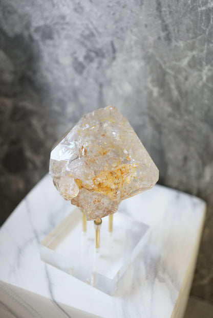巴基斯坦黃泥骸骨水晶 Pakistan Fenster Quartz - ART OF GEM 