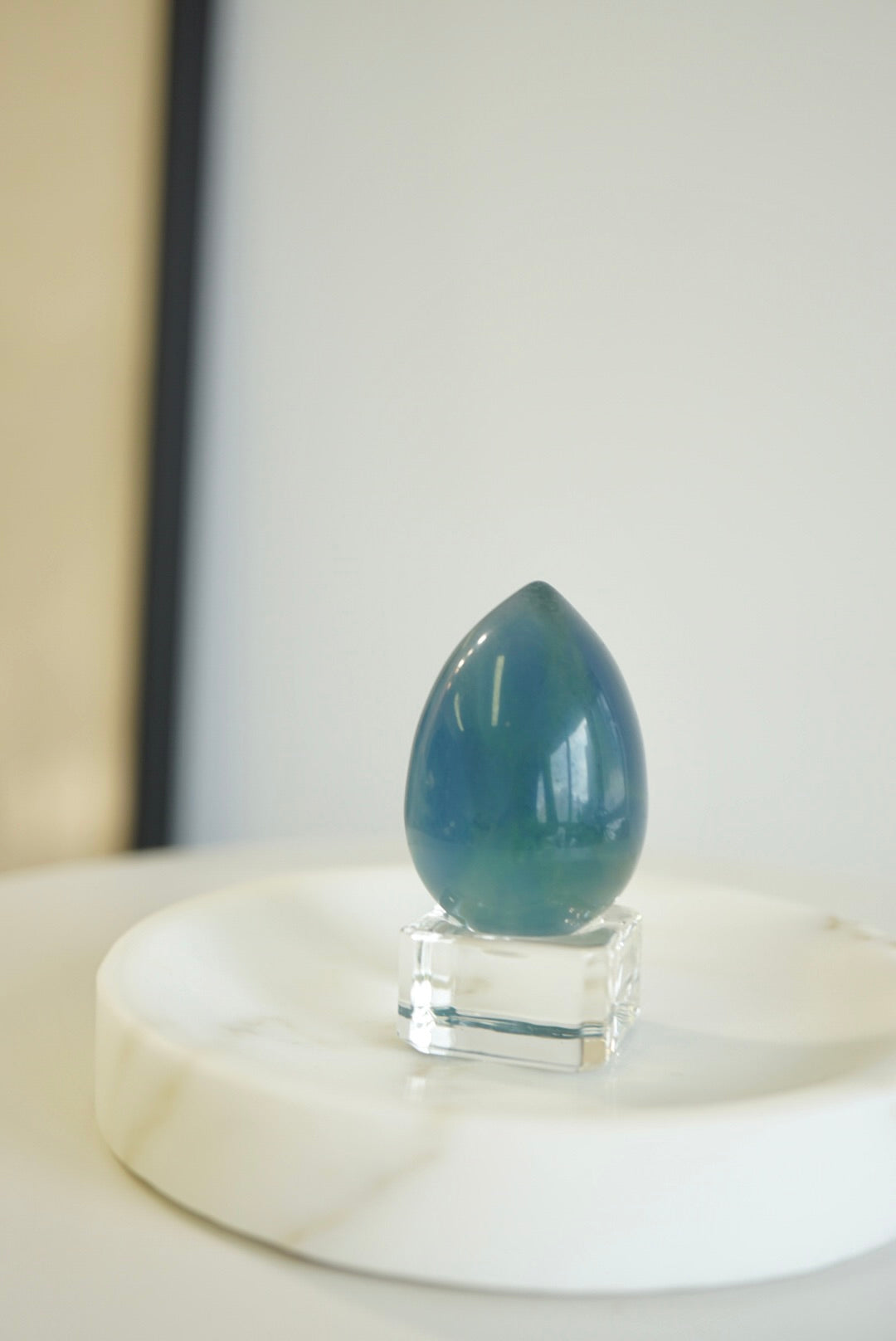 巴西藍綠螢石蛋 Brazil Fluorite egg