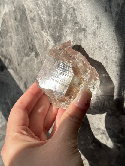 印度喜馬拉雅白水晶 （帶紅泥）India Himalayan White Quartz - ART OF GEM 