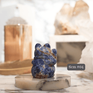 Original Design | Blue Sodalite Fortune Cat [Calming Energy & Wealth through Wisdom]