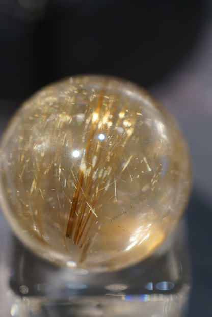 金髮晶球 Golden Rutiled Quartz Sphere - ART OF GEM 