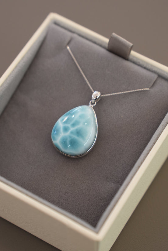 拉利瑪海紋石吊墜 - ART OF GEM 