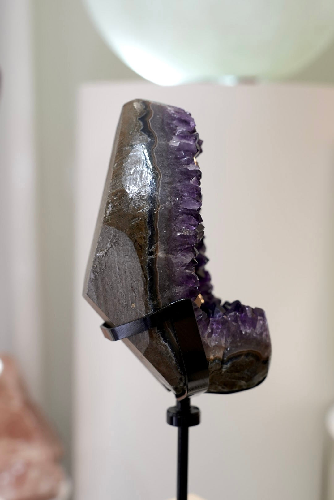 烏拉圭頂級紫晶簇 （配旋轉底座） - ART OF GEM 