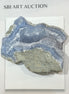 Blue lace agate raw stone