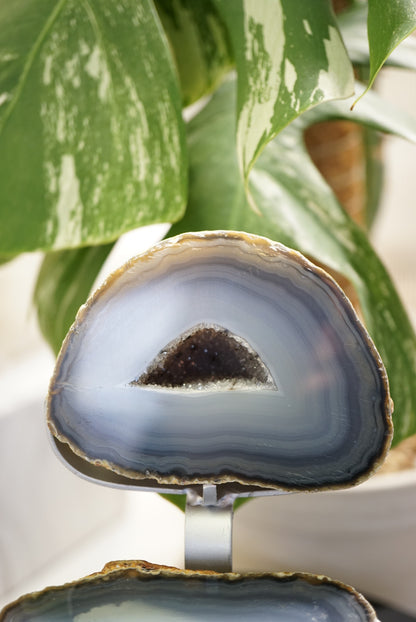 巴西藍紋瑪瑙聚寶盆 Brazil Blue Agate Jewellery box - ART OF GEM 