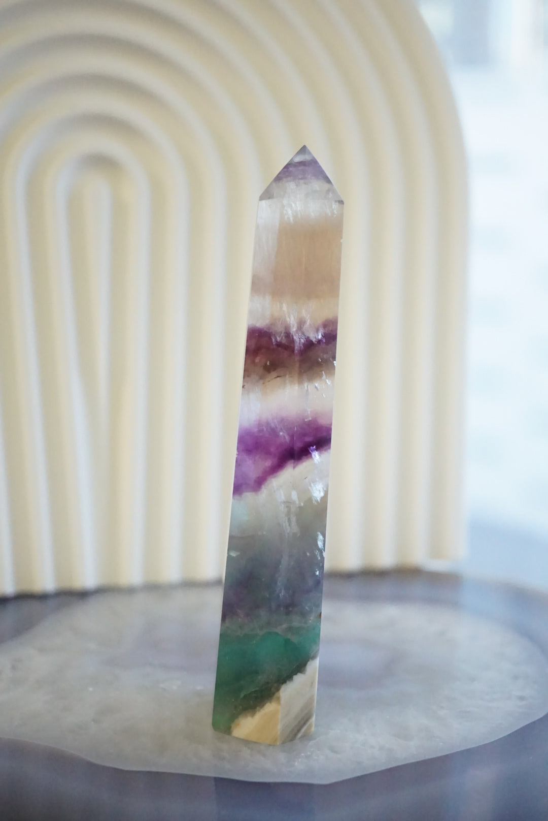 加拿大千層螢石柱 Canada Fluorite Tower