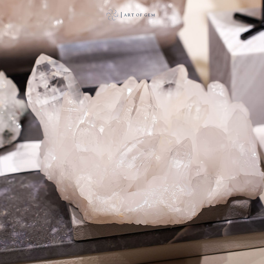 巴西白水晶簇 - ART OF GEM 