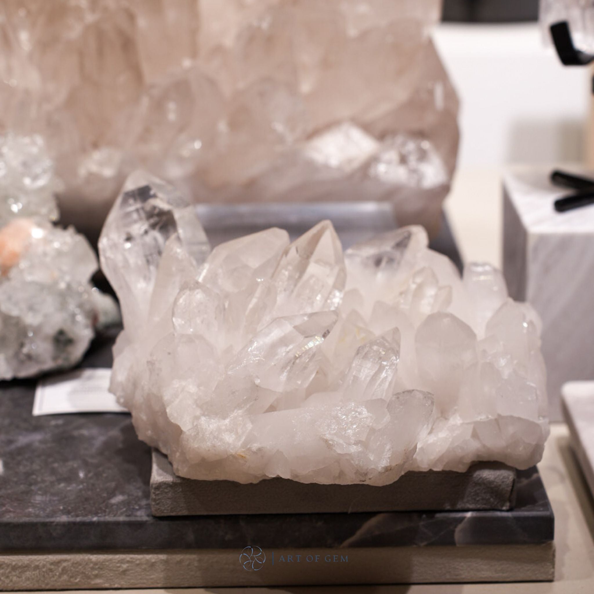 巴西白水晶簇 - ART OF GEM 