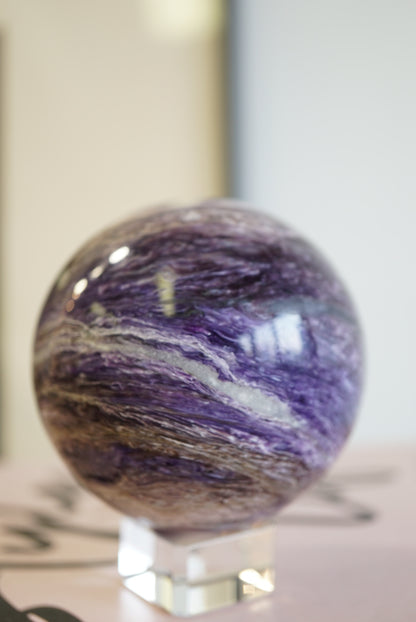 紫龍晶球 Charoite Sphere - ART OF GEM 