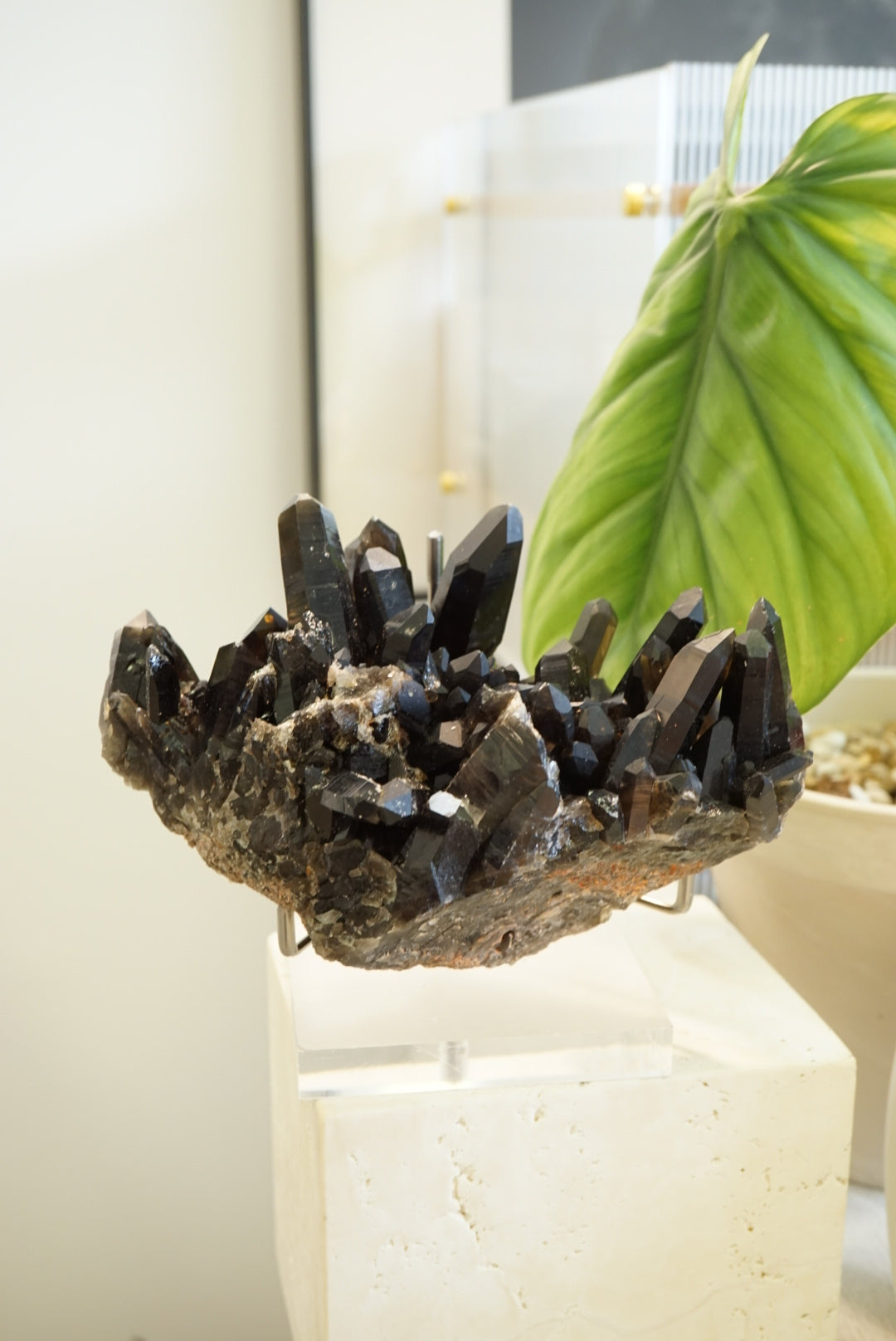 黑水晶簇 Black Quartz Cluster